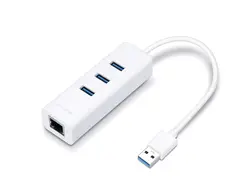 بهترین قیمت کارت شبکه تی پی لینک UE330 و هاب 3 پورت USB 3.0