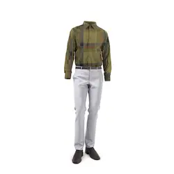 پیراهن مردانه آستین بلند مدل چهارخانهShirt12