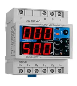 سوپرولت آمپرمتر سه فاز تک فاز ۷۱ شیوا امواج