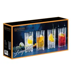 لیوان 4 پارچه ناخمن مدل Nachtmann Square Longdrink Glass