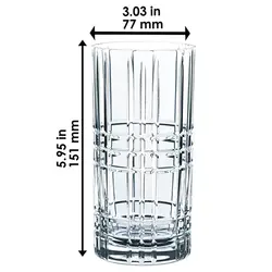 لیوان 4 پارچه ناخمن مدل Nachtmann Square Longdrink Glass