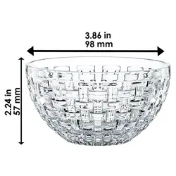 پیاله ناخمن 4 پارچه مدل Nachtmann Bossa Nova Round Crystal