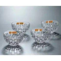 پیاله ناخمن 4 پارچه مدل Nachtmann Bossa Nova Round Crystal