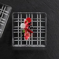 پیش دستی 2 پارچه ناخمن مدل Nachtmann Square plate 14 cm