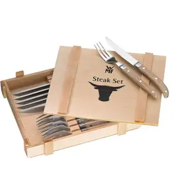 کارد و چنگال استیک خوری 12 پارچه دبلیو ام اف مدل WMF Ranch steak knife