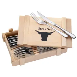 کارد و چنگال استیک خوری 12 پارچه دبلیو ام اف مدل WMF Steak knife and fork