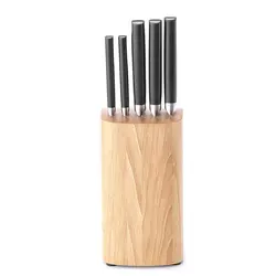 سرویس چاقو 6 پارچه برابانتیا مدل Brabantia Knife Block Wood plus Knives