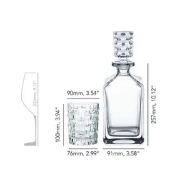 تنگ و لیوان 3 پارچه ناخمن مدل Nachtmann Bossa Nova