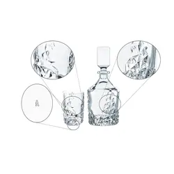 تنگ و لیوان 3 پارچه ناخمن مدل Nachtmann Sculpture Whisky