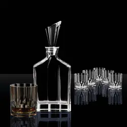 تنگ و لیوان 7 پارچه ناخمن مدل Nachtmann Aspen Crystal Whisky Carafe