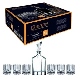 تنگ و لیوان 7 پارچه ناخمن مدل Nachtmann Aspen Crystal Whisky Carafe