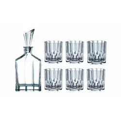 تنگ و لیوان 7 پارچه ناخمن مدل Nachtmann Aspen Crystal Whisky Carafe