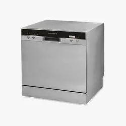 ماشین ظرفشویی دیجیتال رومیزی 8 نفره الگانس مدل WQP8-3802B سیلور
