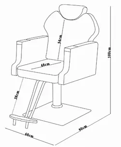صندلی آرایشگاهی گلایل پدالی