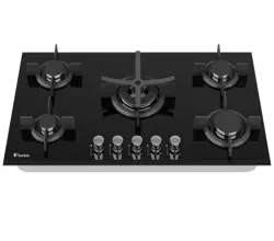 اجاق گاز رومیزی شیشه ای 5 شعله داتیس کد DG 501