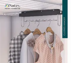 رگال جا لباسی سقفی ریلی پلاتین کد 9271