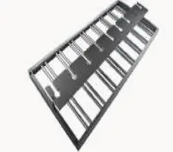 شلف نگهدارنده بطری و گیلاس با قابلیت نورپردازی سایز (90/60) مشکی فانتونی کد N675_676