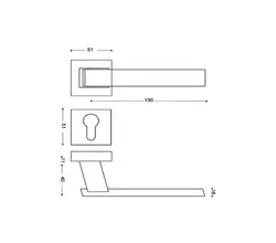 دستگیره در رزت بهریزان کد 7922_7952_7982