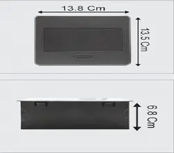 پریز برق مستطیلی دکمه تاچ مکانیکی سیلور فانتونی کد N332