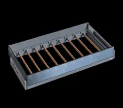 جا شلوار چرمی ریلی داخل کمد لباس سایز 90 ملونی کد : WS4161-TBU