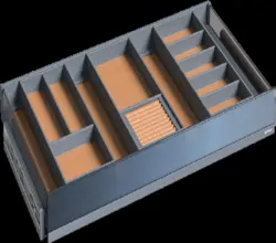 جای زیورآلات چرمی ریلی سایز 90 ملونی کد : WS4158-TBU