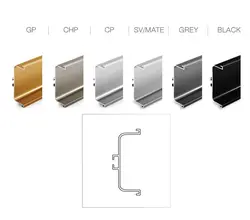 دستگیره شاخه ای مخفی مدل U ملونی کد 7061