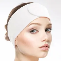 هد بند حوله ای رنگ سفید