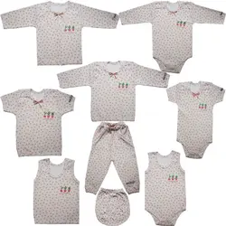 ست لباس راحتی نوزادی بی بی سان طرح کاکتوس - بی بی سان