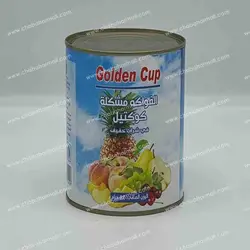 کمپوت هفت میوه گلدن کاپ Golden Cup بزرگ فروت کوکتل