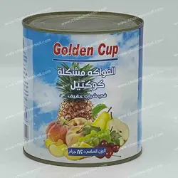 کمپوت هفت میوه گلدن کاپ Golden Cup بزرگ فروت کوکتل