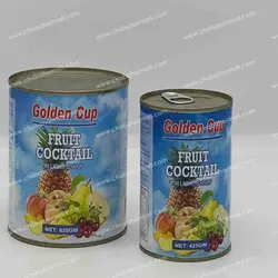 کمپوت هفت میوه گلدن کاپ Golden Cup بزرگ فروت کوکتل