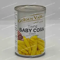 بیبی کورن قوطی گلدن والی 400 گرم Golden valley