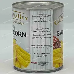 بیبی کورن قوطی گلدن والی 400 گرم Golden valley