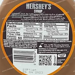 سس شکلات کاراملی برند هرشیز Hersheys Syrup