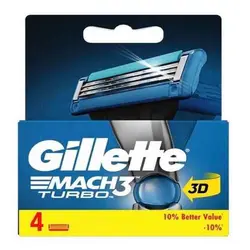 تیغ یدک ژیلت مچ تری توربو 4 عددی Gillette Mach 3 Turbo