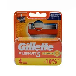 تیغ یدک ژیلت مدل FUSION 5 POWER تعداد 4 عددی