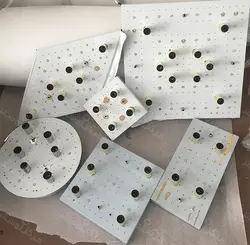 صفحه لوستر( کفی لوستر) مربع طلایی سایز قطر 20در20