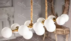 لوستر مولکولی ۱۳ شعله طلایی ( ارسال 5 روز کاری )