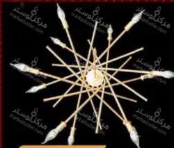 لوستر قاصدکی(پذیرایی) ۱۲ شاخه کد ۴۱۰/۱۲ بدنه طلایی ( ارسال 5 روز کاری )