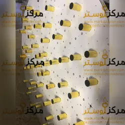 صفحه لوستر( کفی لوستر) دایره نقره ای سایز قطر 25 سانتیمتر