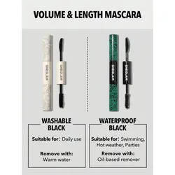ریمل دو سر بلند کننده و حجم دهنده شیگلم مدل Washable Black