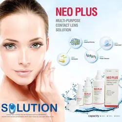 محلول شوینده و نگهدارنده لنز نئو پلاس حجم 130 میل