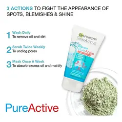 شوینده 3 منظوره گارنیه مدل Pure Active حجم 150 میل