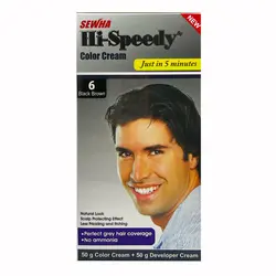 کیت رنگ مو مردانه های اسپیدی مدل Black Brown شماره 6