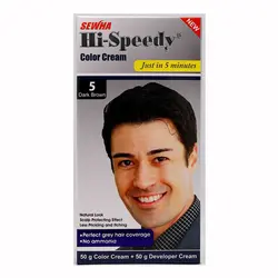 کیت رنگ مو مردانه های اسپیدی مدل Dark Brown شماره 5