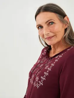 بلوز یقه خدمه زرشکی LCWAIKIKI