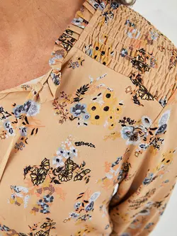 بلوز یقه خدمه چین دار LCWAIKIKI