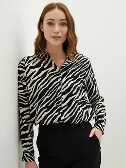شومیز طرح zebra برند lcwaikiki