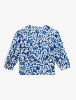 بلوز کوتاه گل دار KOTON