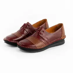 کفش زنانه سویل زرشکی عسلی